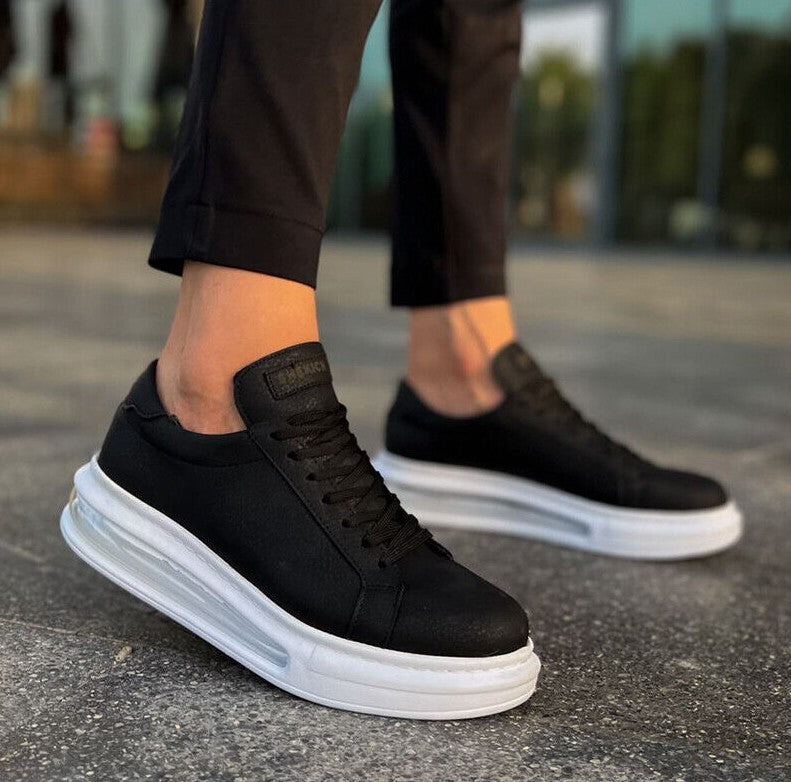 CRAZY IMP #5551 Men's Shoes Air Sneakers Black Cushion Comfort Shoes Lace Up Casual Shoe For Men
